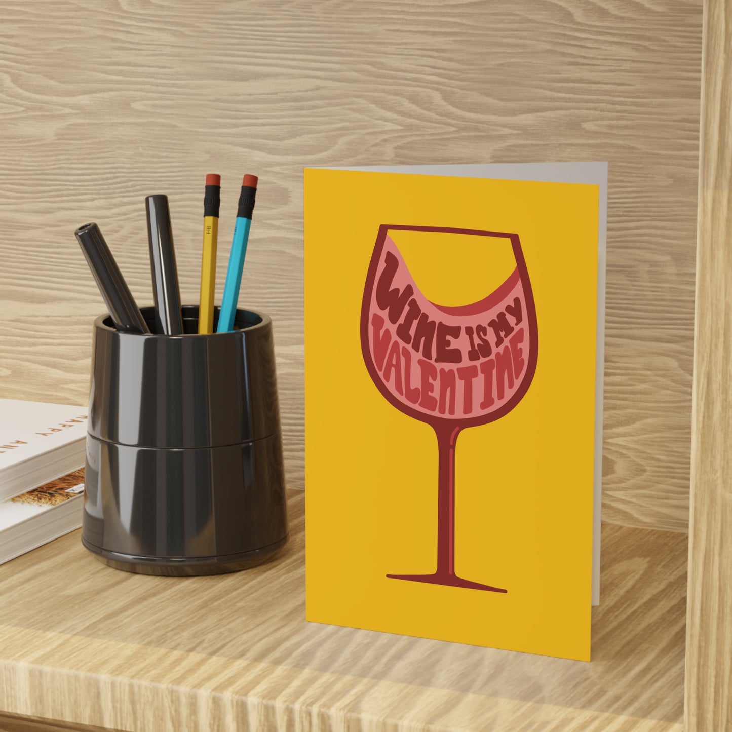 Wine Is My Valentine - Greeting Cards (1 or 10-pcs)